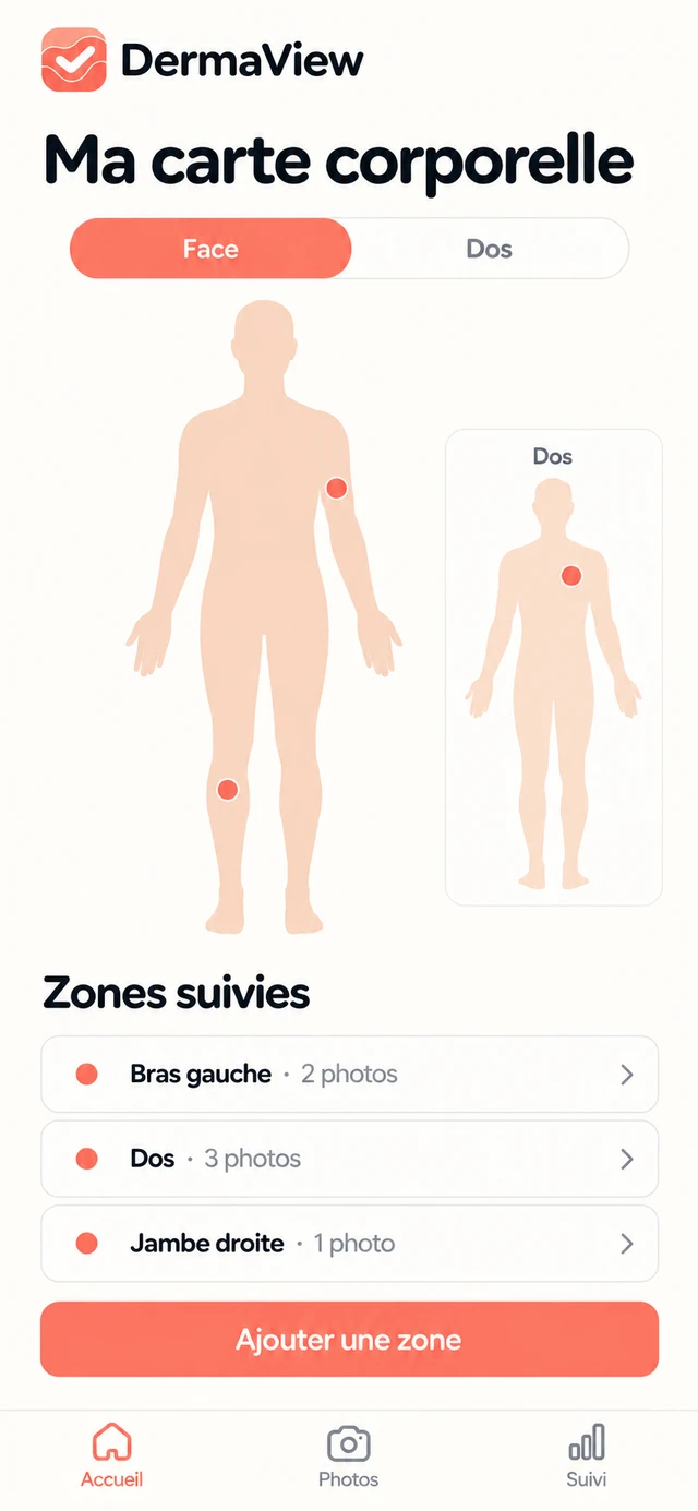Aperçu illustratif : Carte du corps